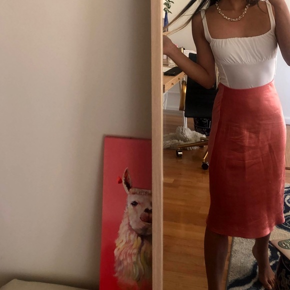 Aritzia Babaton Slip Skirt 00 in Fresco Pink - Picture 3 of 5
